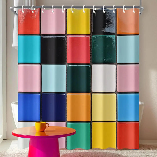 Geometric Shower Curtain