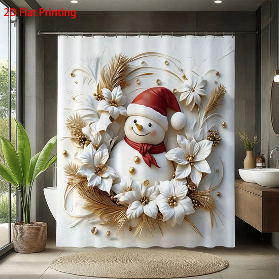 Snowman Shower Curtain