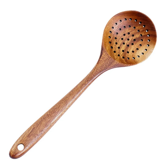 Wooden Strainer Spoon