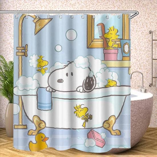 Snoopy Bath Curtain