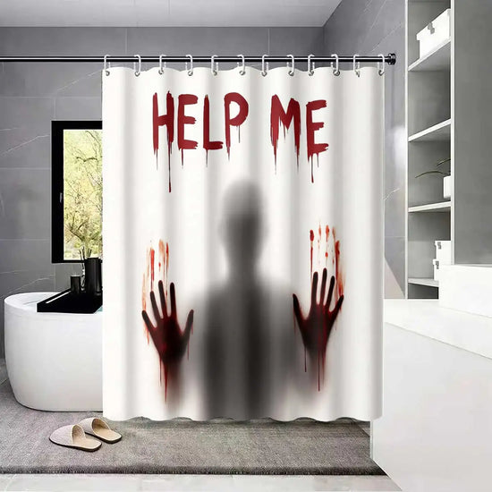 Bloody Handprint Shower Curtain
